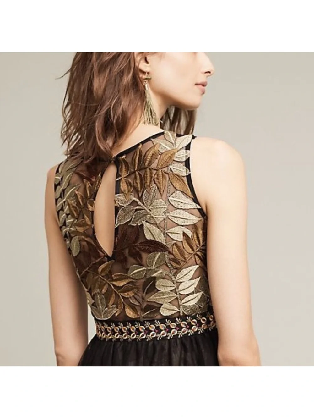 Anthropologie Varun Bahl Embroidered Vigne Dress - Picture 16 of 16